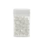 1 1/2" x 2 1/2" Rectangular Flip-Top Mint Dispenser - 2