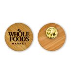 1" Bamboo Lapel Pin - 1