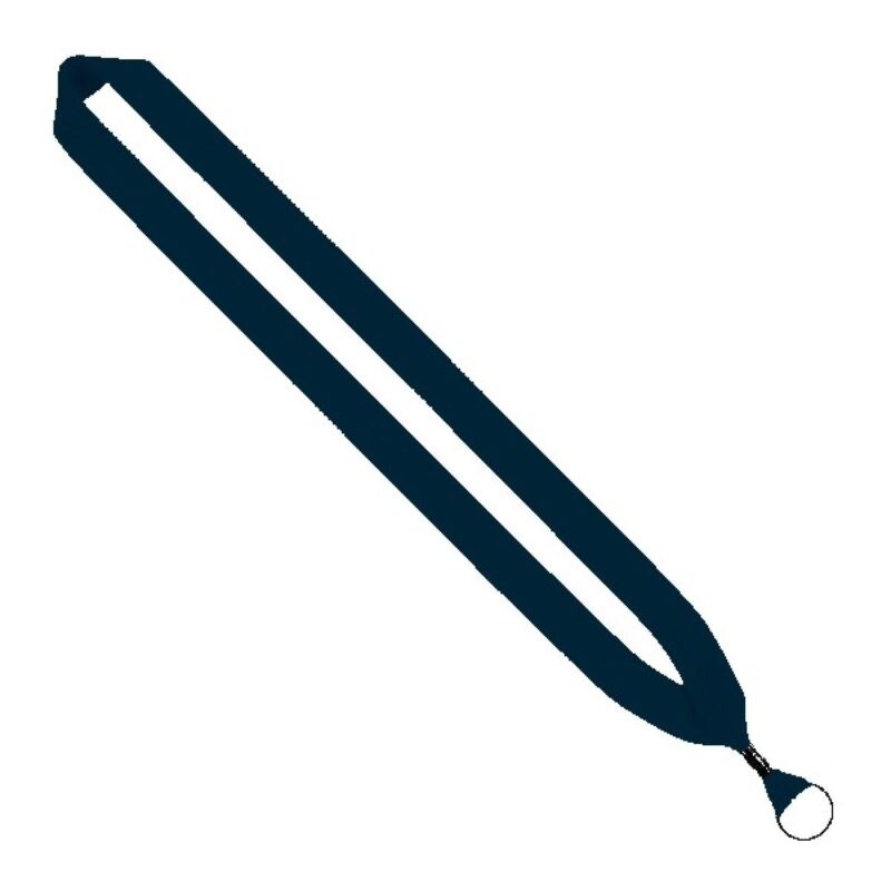 1" Cotton Lanyard with Metal Crimp & Metal Split-Ring - 6