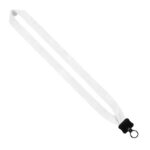 1" Cotton Lanyard with Plastic Clamshell & O-Ring - 2