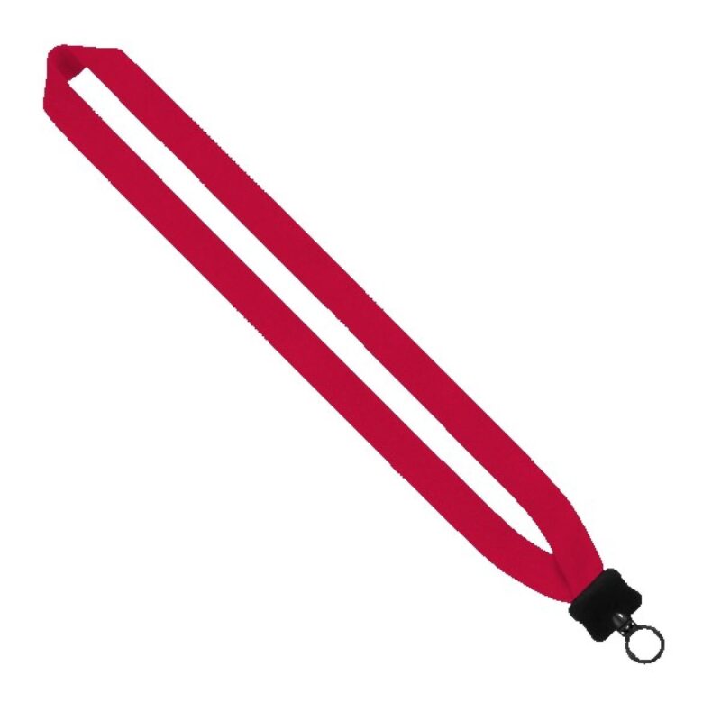 1" Cotton Lanyard with Plastic Clamshell & O-Ring - 3