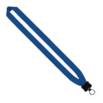1" Cotton Lanyard with Plastic Clamshell & O-Ring - 4