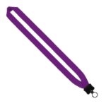 1" Cotton Lanyard with Plastic Clamshell & O-Ring - 5