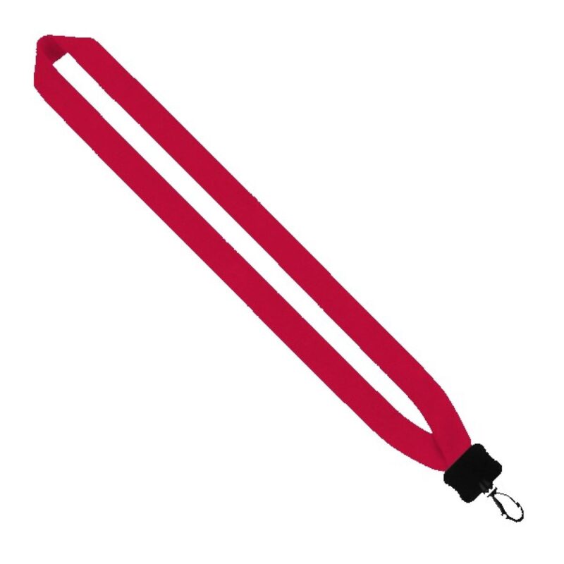 1" Cotton Lanyard with Plastic Clamshell & Swivel Snap Hook - 3