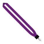 1" Cotton Lanyard with Plastic Clamshell & Swivel Snap Hook - 5