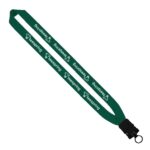 1" Cotton Lanyard with Plastic Snap-Buckle Release & O-Ring