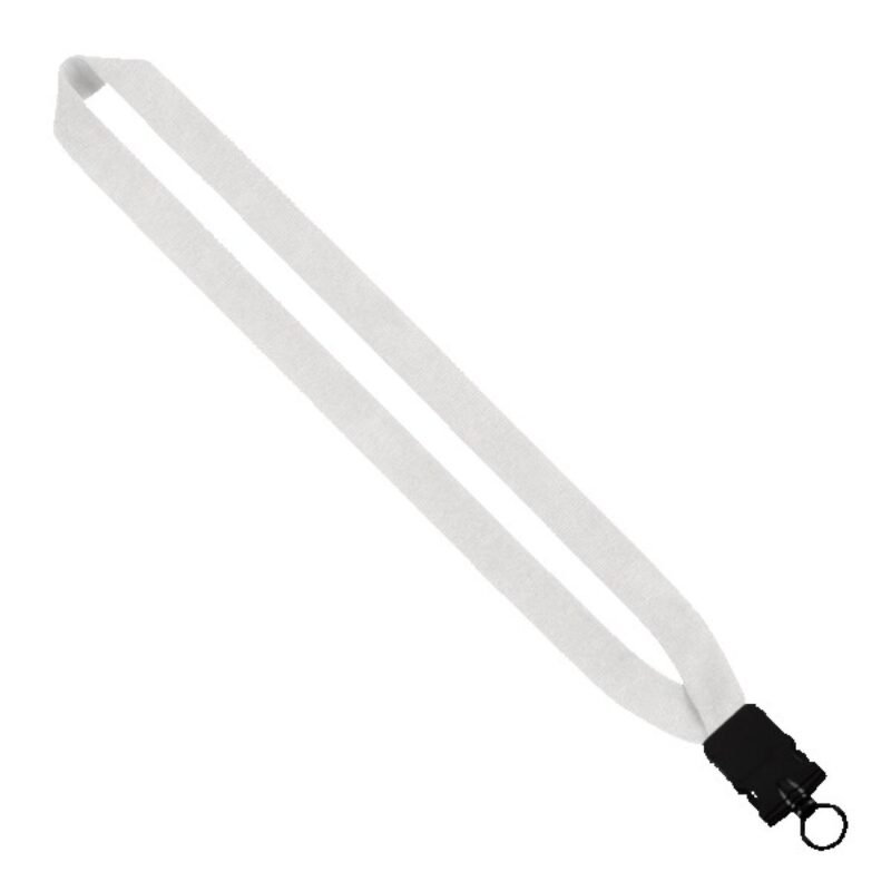 1" Cotton Lanyard with Plastic Snap-Buckle Release & O-Ring - 2