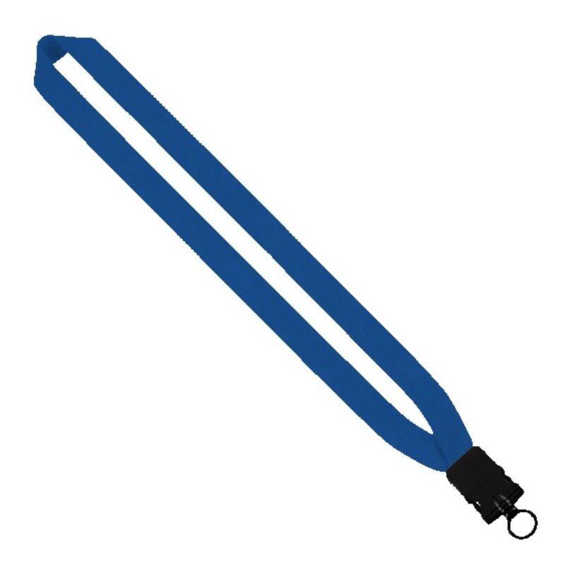 1" Cotton Lanyard with Plastic Snap-Buckle Release & O-Ring - 4