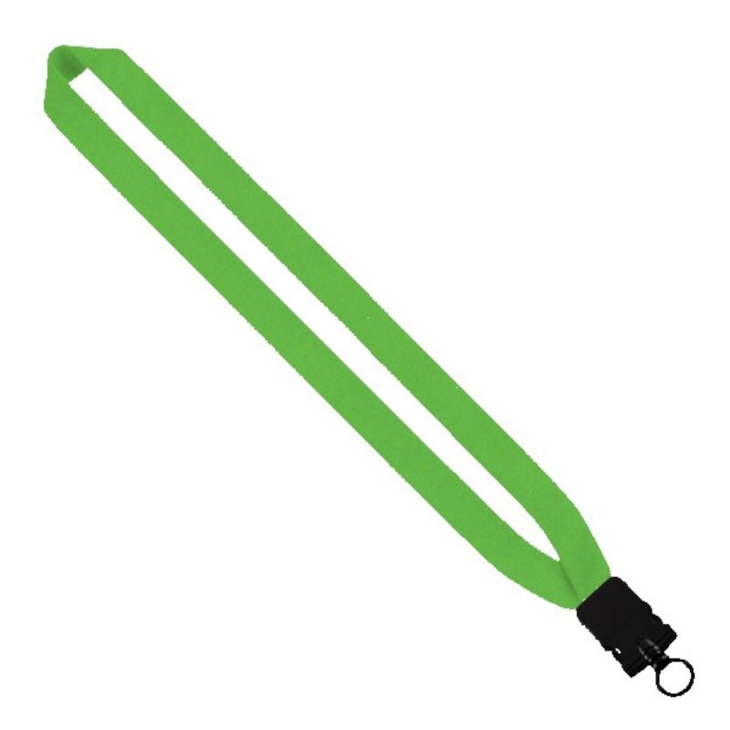 1" Cotton Lanyard with Plastic Snap-Buckle Release & O-Ring - 7