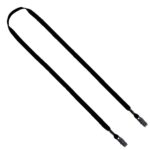 1/2" Cotton Double Bulldog Clip Lanyard
