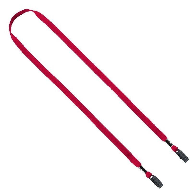 1/2" Cotton Double Bulldog Clip Lanyard - 3