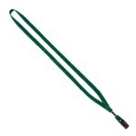 1/2" Cotton Lanyard with Metal Crimp & Bulldog Clip - 9