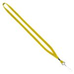 1/2" Cotton Lanyard with Metal Crimp & Swivel Snap Hook - 1