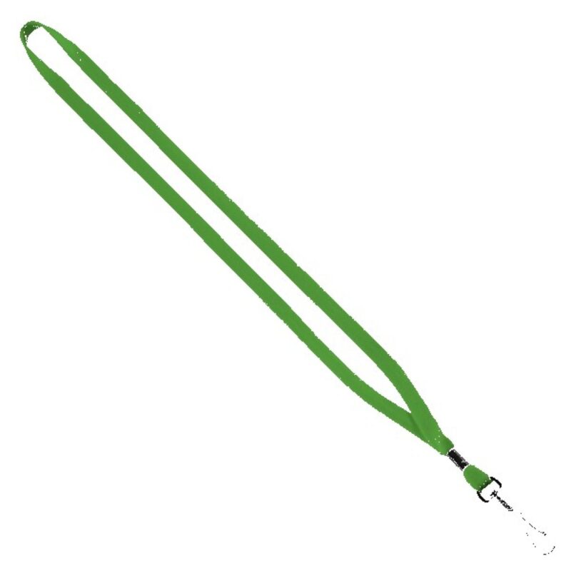 1/2" Cotton Lanyard with Metal Crimp & Swivel Snap Hook - 6