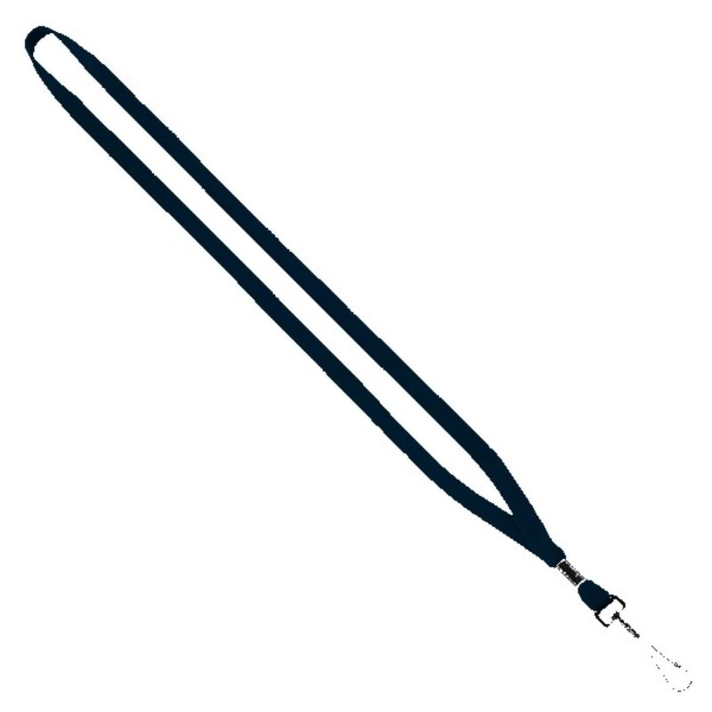 1/2" Cotton Lanyard with Metal Crimp & Swivel Snap Hook - 7