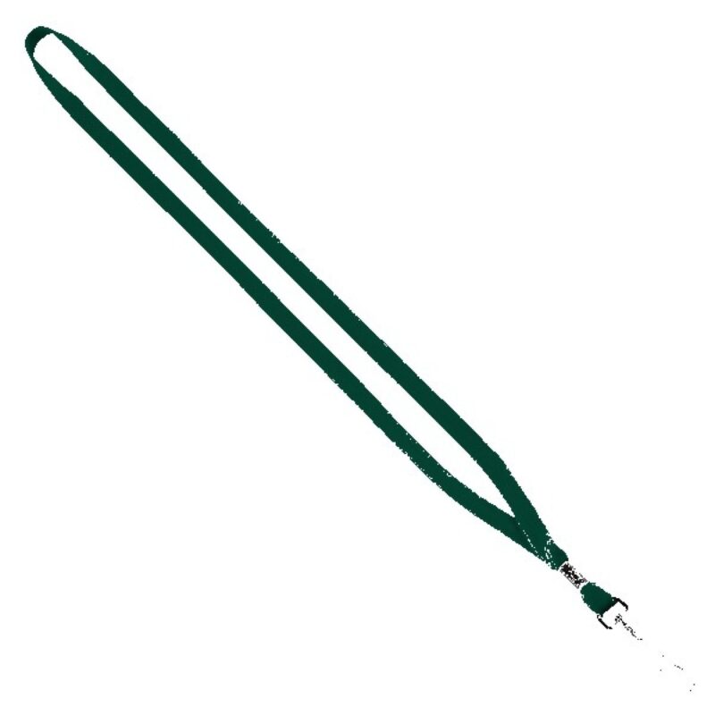 1/2" Cotton Lanyard with Metal Crimp & Swivel Snap Hook - 8