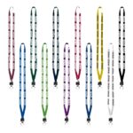 1/2" Cotton Lanyard with Plastic Clamshell & O-Ring