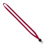 1/2" Cotton Lanyard with Plastic Clamshell & O-Ring - 2
