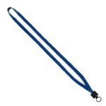 1/2" Cotton Lanyard with Plastic Clamshell & O-Ring - 4
