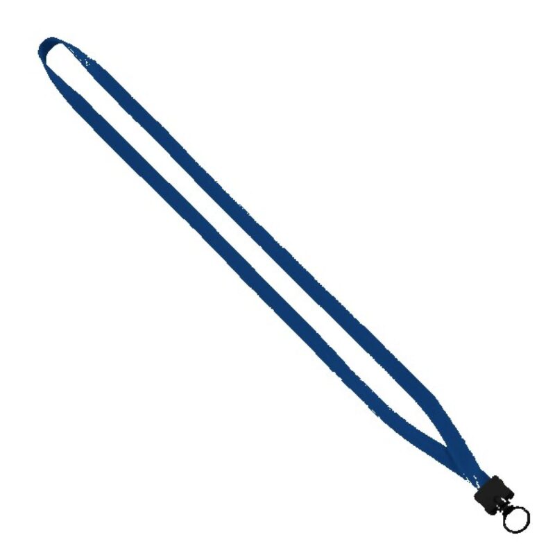 1/2" Cotton Lanyard with Plastic Clamshell & O-Ring - 4