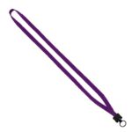 1/2" Cotton Lanyard with Plastic Clamshell & O-Ring - 5