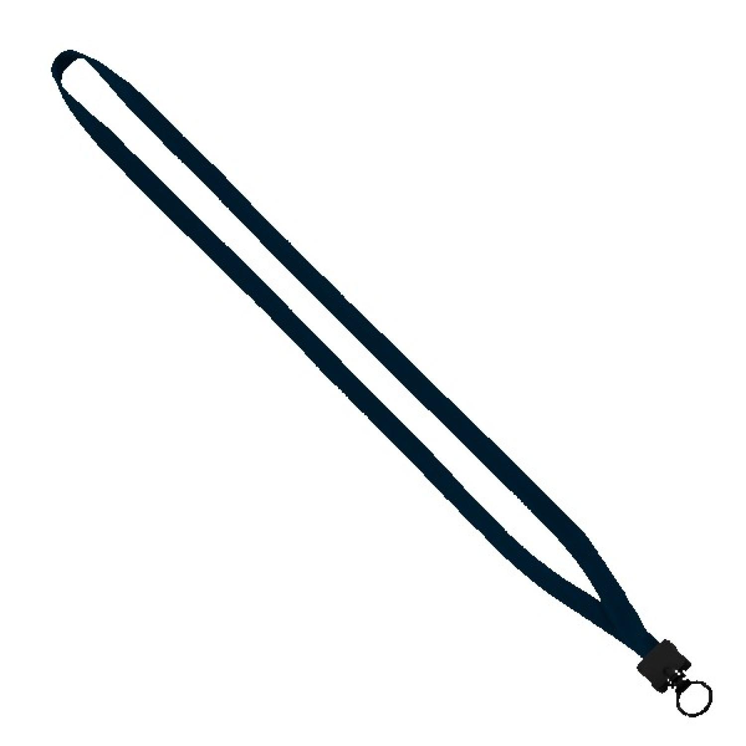 1/2" Cotton Lanyard with Plastic Clamshell & O-Ring - 6