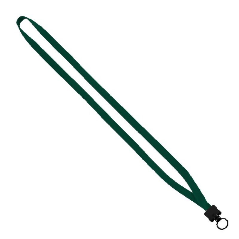 1/2" Cotton Lanyard with Plastic Clamshell & O-Ring - 8