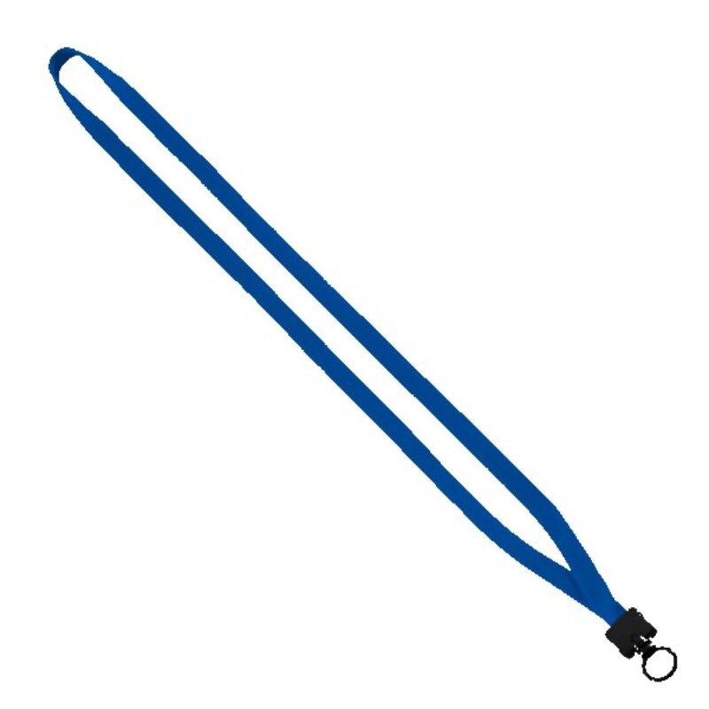 1/2" Cotton Lanyard with Plastic Clamshell & O-Ring - 9
