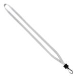 1/2" Cotton Lanyard with Plastic Clamshell & Swivel Snap Hook - 2
