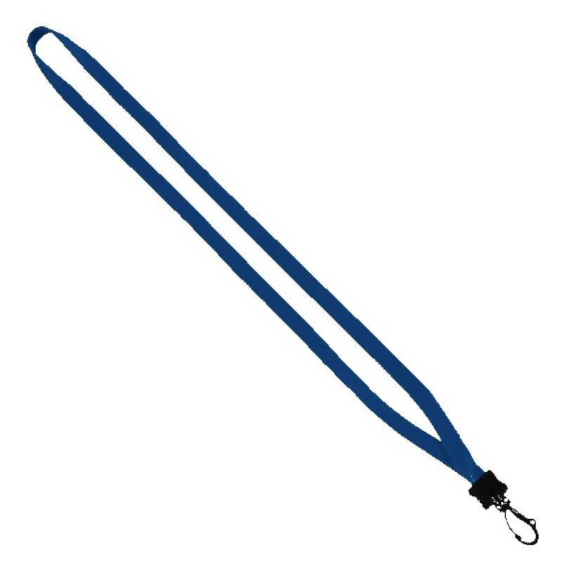 1/2" Cotton Lanyard with Plastic Clamshell & Swivel Snap Hook - 5