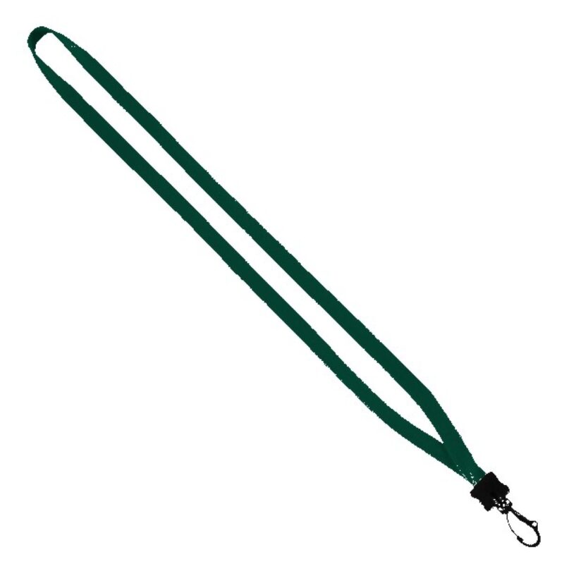 1/2" Cotton Lanyard with Plastic Clamshell & Swivel Snap Hook - 8