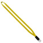 1/2" Cotton Lanyard with Plastic Snap-Buckle Release & O-Ring - 1