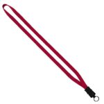 1/2" Cotton Lanyard with Plastic Snap-Buckle Release & O-Ring - 2