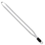 1/2" Cotton Lanyard with Plastic Snap-Buckle Release & O-Ring - 3