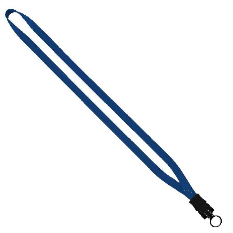 1/2" Cotton Lanyard with Plastic Snap-Buckle Release & O-Ring - 4