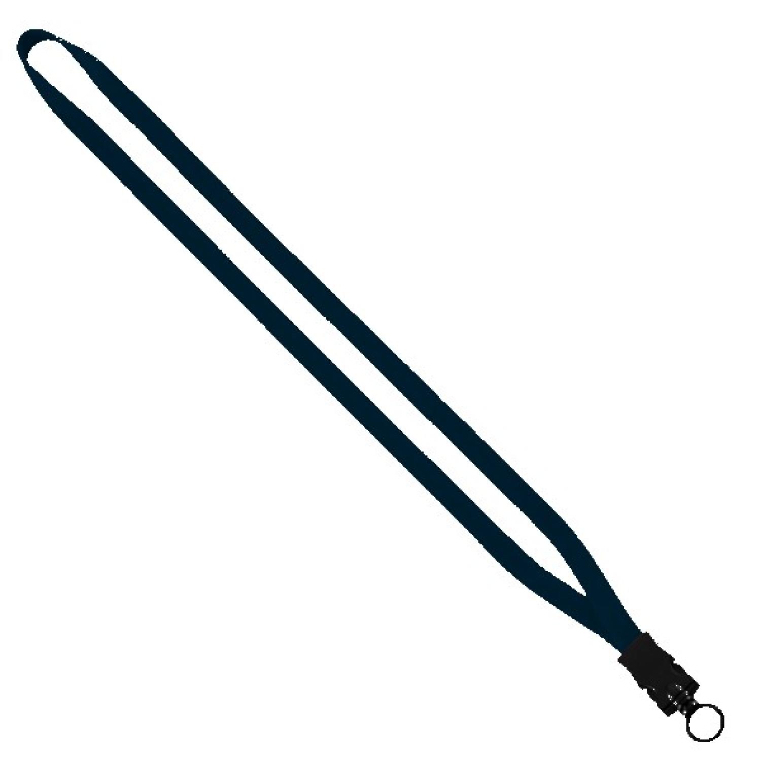 1/2" Cotton Lanyard with Plastic Snap-Buckle Release & O-Ring - 7