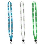 1/2" Dye-Sublimated Lanyard with Plastic Clamshell and Plastic O-Ring - 2