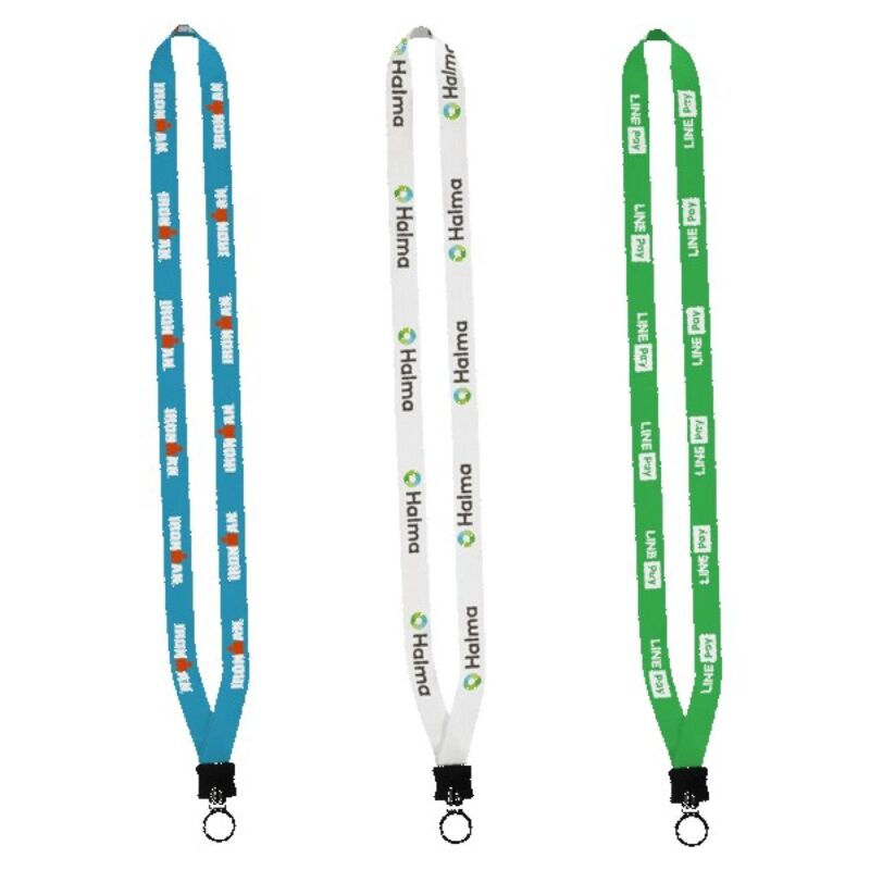 1/2" Dye-Sublimated Lanyard with Plastic Clamshell and Plastic O-Ring - 2