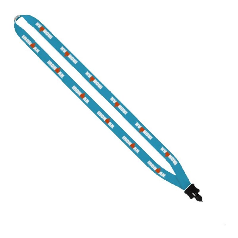 1/2" Dye-Sublimated Lanyard with Plastic Clamshell and Plastic O-Ring - 4