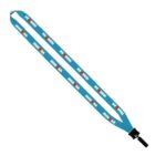 1/2" Dye-Sublimated Lanyard with Plastic Clamshell and Plastic O-Ring - 5