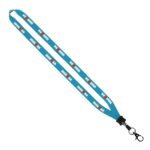 1/2" Dye-Sublimated Lanyard with Plastic Clamshell and Plastic O-Ring - 6