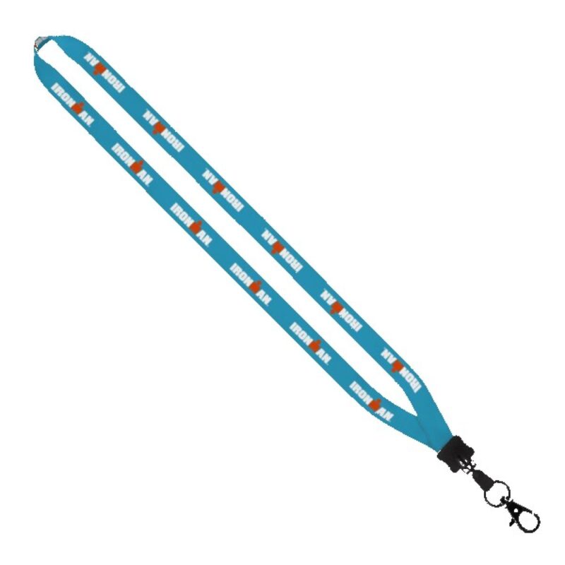1/2" Dye-Sublimated Lanyard with Plastic Clamshell and Plastic O-Ring - 6