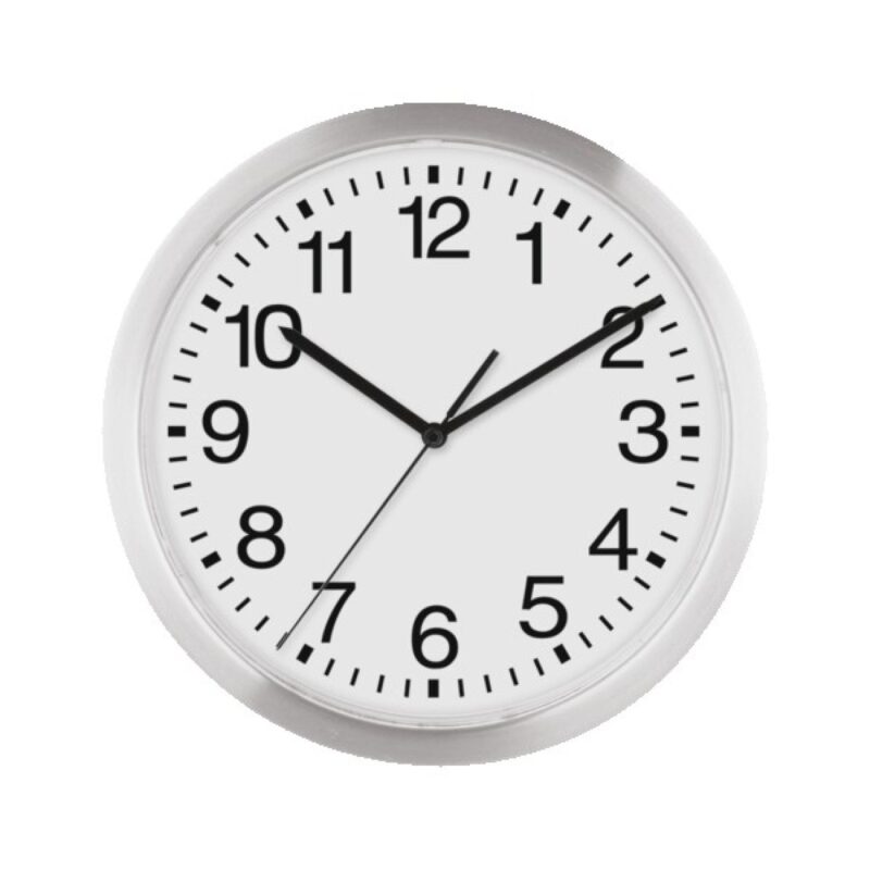 12" Slim Metal Wall Clock" - 1