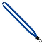 1/2" Smooth Nylon Lanyard with Plastic Clamshell & O-Ring - 2