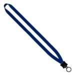 1/2" Smooth Nylon Lanyard with Plastic Clamshell & O-Ring - 4