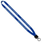 1/2" Smooth Nylon Lanyard with Plastic Clamshell & O-Ring - 8