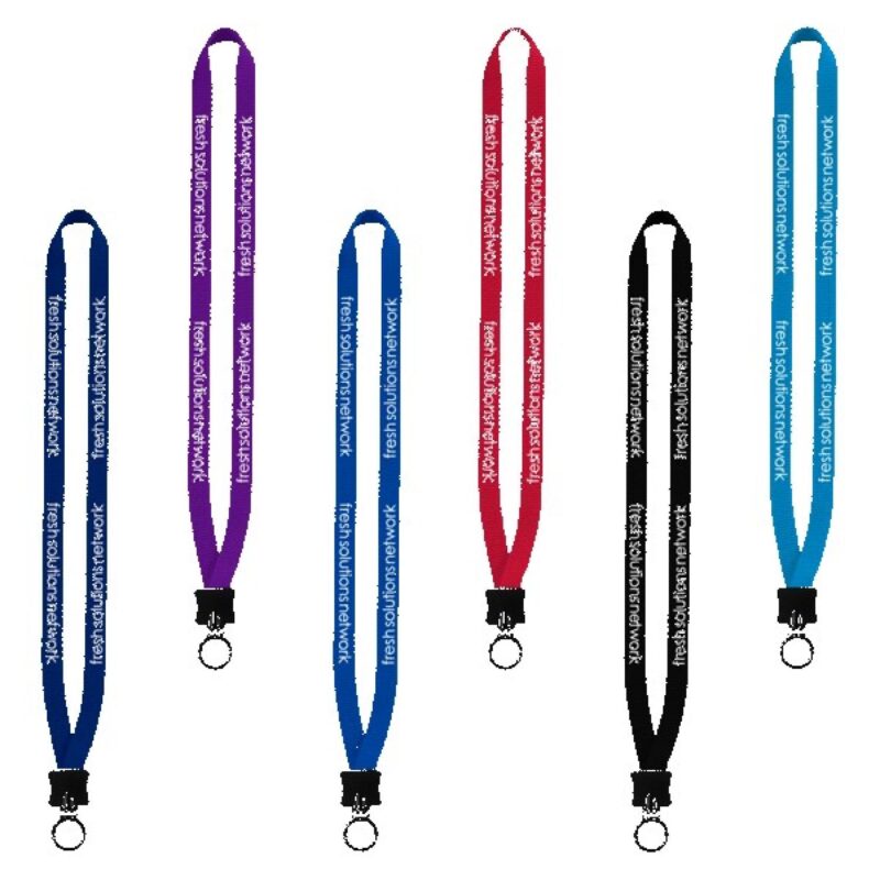 12-Smooth-Nylon-Lanyard-with-Plastic-Clamshell-O-Ring-LNL12P 1/2" Smooth Nylon Lanyard with Plastic Clamshell & O-Ring