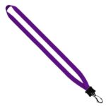 1/2" Smooth Nylon Lanyard with Plastic Clamshell & Swivel Snap Hook - 2