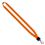 1/2" Smooth Nylon Lanyard with Plastic Clamshell & Swivel Snap Hook - 4