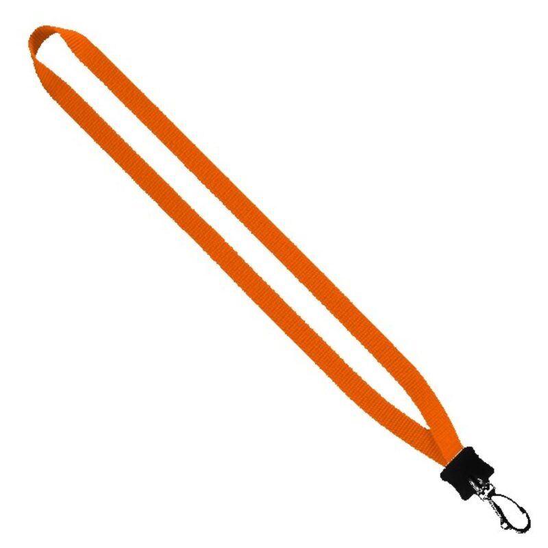 1/2" Smooth Nylon Lanyard with Plastic Clamshell & Swivel Snap Hook - 4